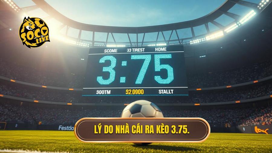 Kèo tài xỉu 3.75 hiệp 2: Phân tích chuyên sâu và chiến thuật cá cược đỉnh cao 2 Tại sao nhà cái lại đưa ra mức kèo 3.75 trong hiệp 2?
